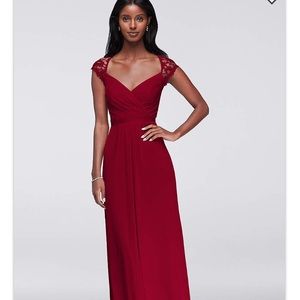 David’s bridal bridesmaid dress